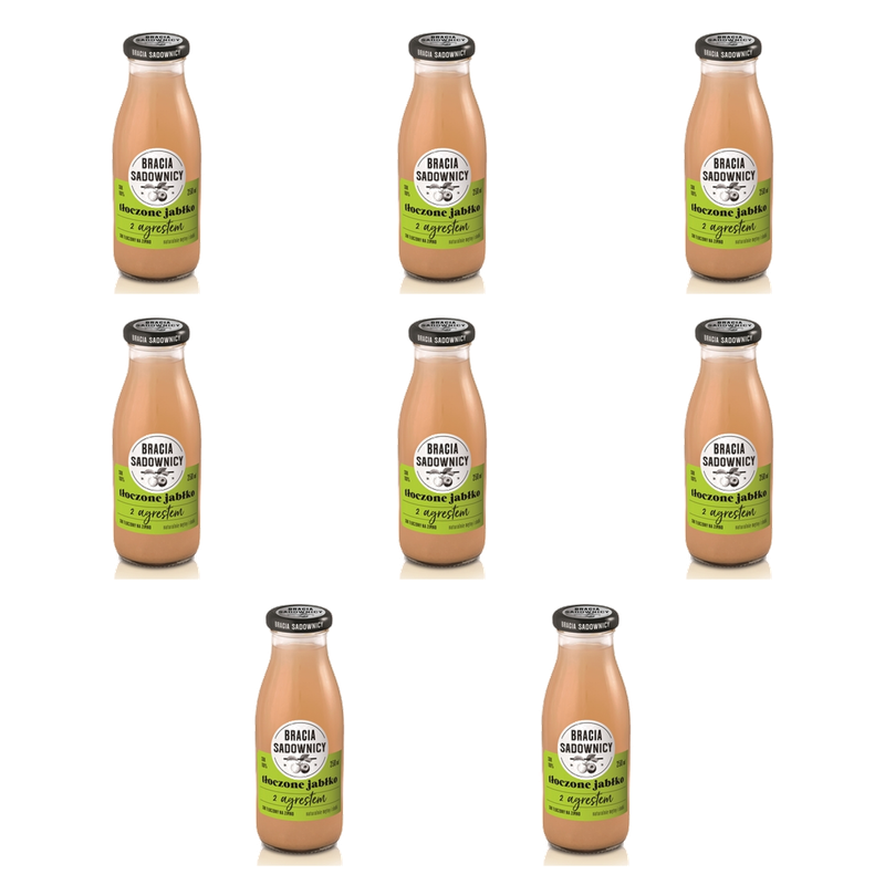 Bracia Sadownicy sok tłoczony 250 ml jabłko-agrest X8